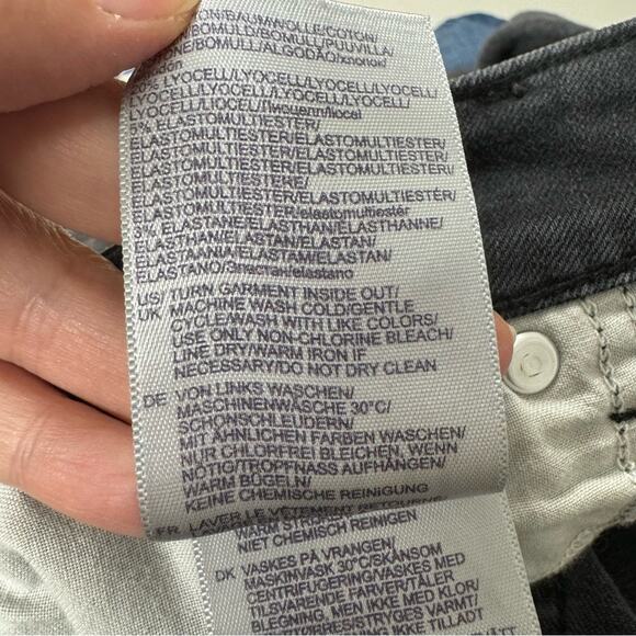 NYDJ Black High Rise Straight Leg Womens Jeans 8 Classic Fall Denim Zip Fly - Picture 10 of 11